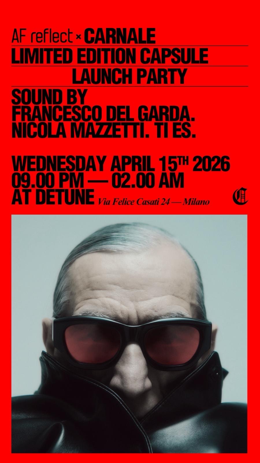 REFLECT / DETUNE live event poster
